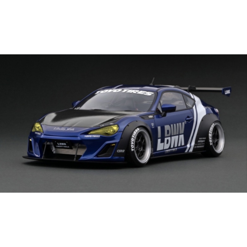 1/18 Ignition Model LB Nation Toyota 86 Works Full Complete Ver.1 (Blue Metallic) Car Model