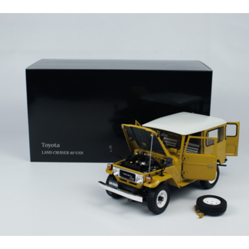 1/18 Kyosho Toyota Land Cruiser 40 Van (Yellow) Car Model