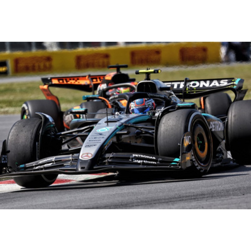 1/18 Minichamps 2025 Formula 1 Mercedes-AMG Petronas F1 Team W16 E Performance 3rd Place Canada GP Andrea Kimi Antonelli Car Model