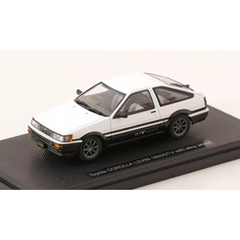 1/43 Ebbro Toyota Corolla Levin 1600 GTV (White & Black) Car Model