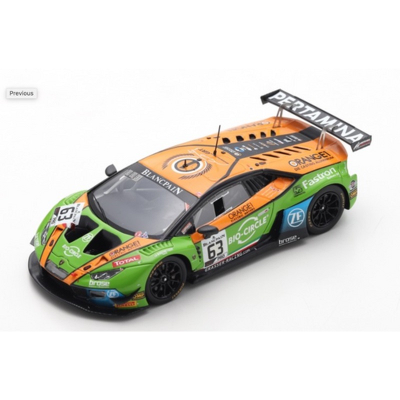 1/43 Lamborghini Huracn GT3 Evo No.63 GRT Grasser Racing Team 24H Spa 2019 M. Bortolotti - C. Engelhart - R. Ineichen Limited 300