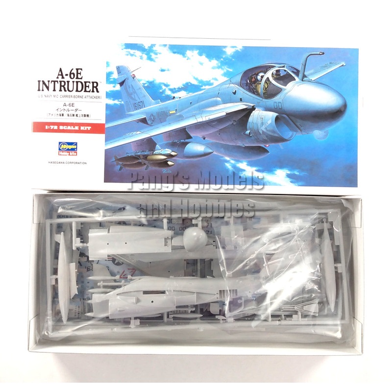Grumman A-6 A-6E Intruder US NAVY - MARINES 1/72 Scale Plastic Model Kit (Assembly Required) by Hasegawa