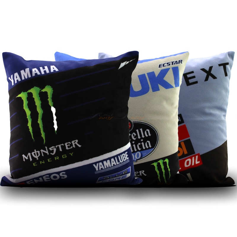 Yamaha Suzuki Ducati Moto GP inspired design Pillow set of 3