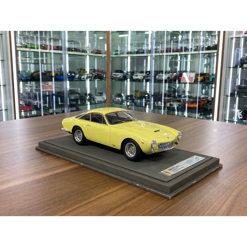 1/18 Ferrari 250 GT Lusso Paris Motor Show 1962  S/N 3849 GT Yellow | BBR Models Resin | Limited to 129 Pieces