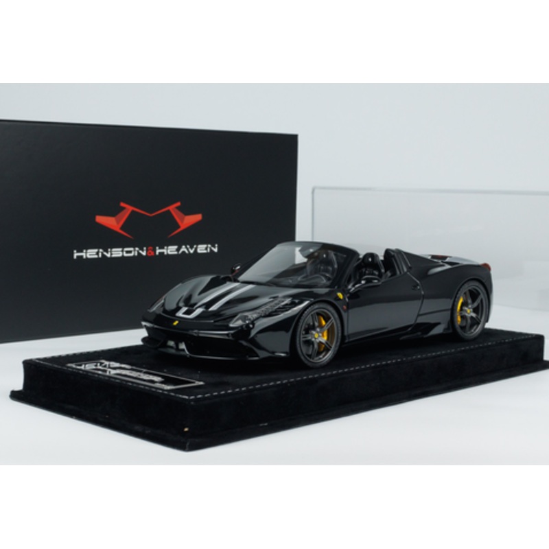 1/18 HH Model Ferrari 458 Speciale Aperta (Black Knight) Car Model Limited 30 Pieces