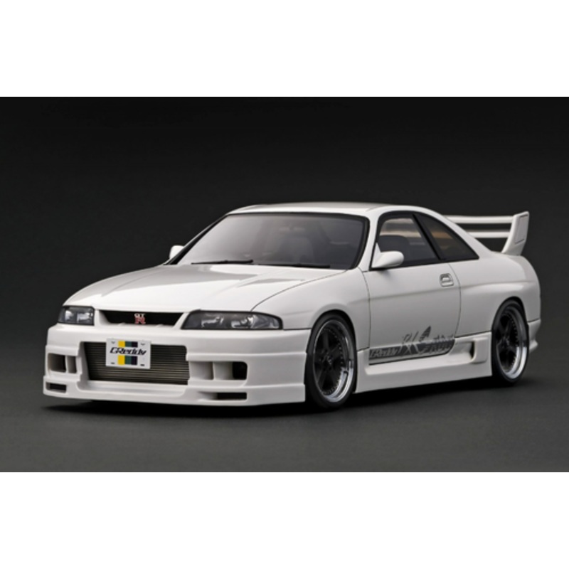 1/18 Ignition Model Nissan GReddy GT-R (BCNR33) Pearl White (Limited 80 Pieces)