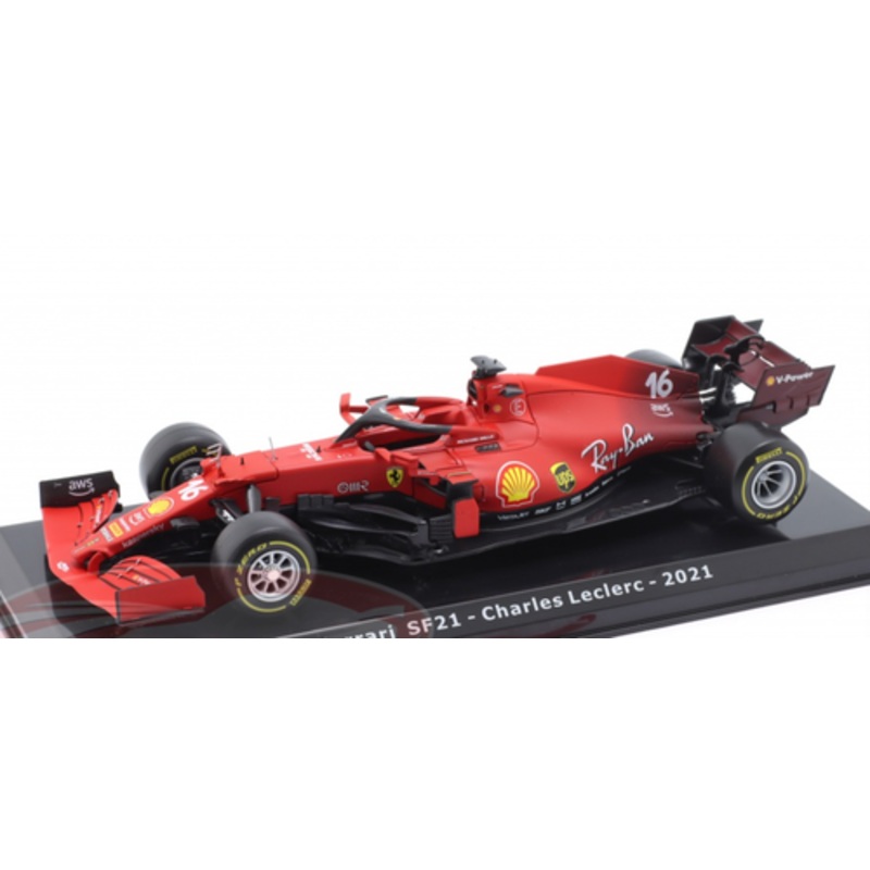 1/24 Premium Collectibles 2021 Formula 1 Charles Leclerc Ferrari SF21 #16 Car Model