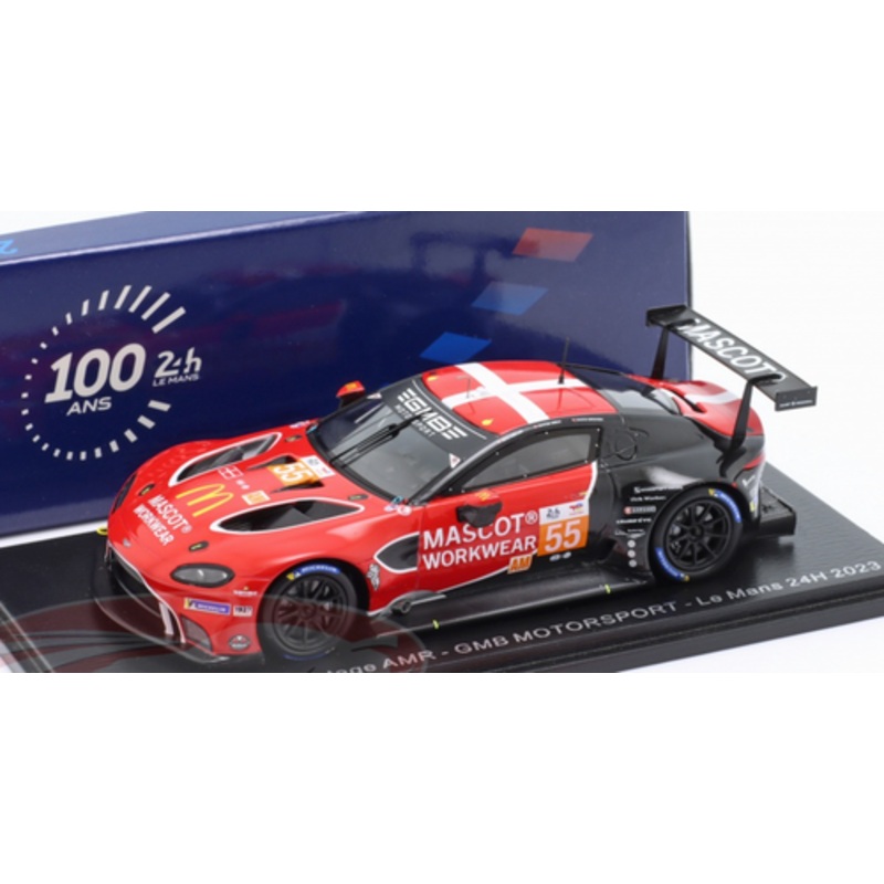1/43 Spark Aston Martin Vantage AMR No.55 GMB MOTORSPORT 24H Le Mans 2023 G. Dahlmann Birch - M. Srensen - J-R. Mller Car Model