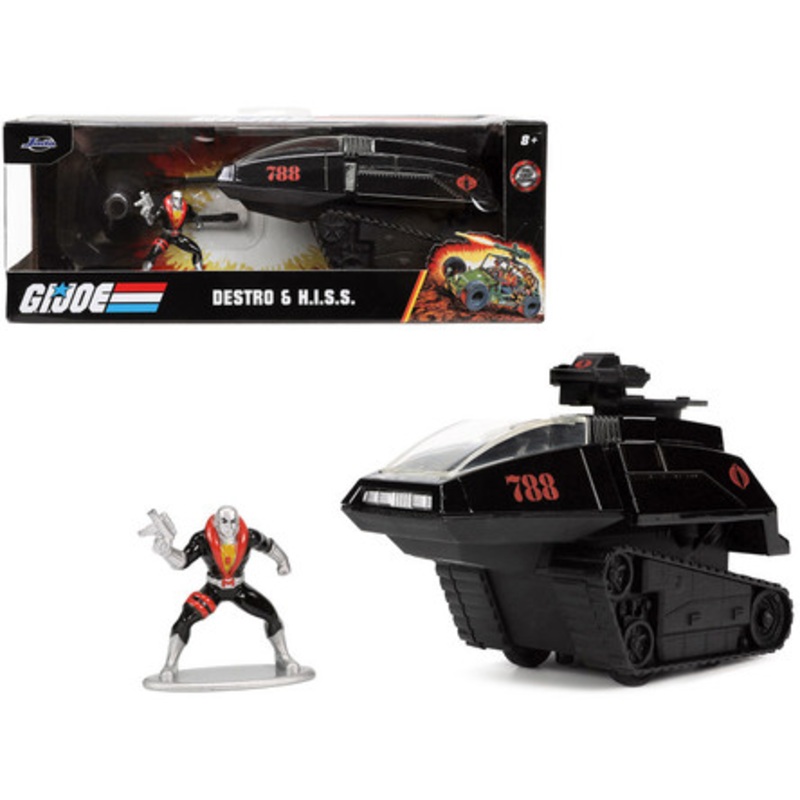 H.I.S.S. Tank #788 with Turret and Destro Diecast Figure "G.I. Joe" "Hollywood Rides" Series 1/32 Diecast Model Car by Jada