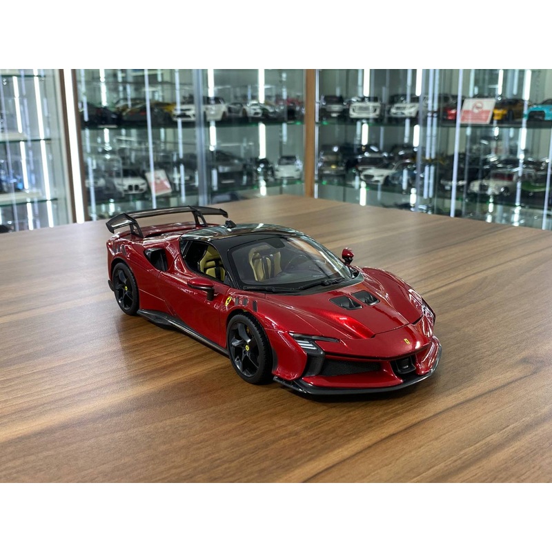 1/18 Metal Diecast Bburago Ferrari SF90 XX Stradale in Dark Red