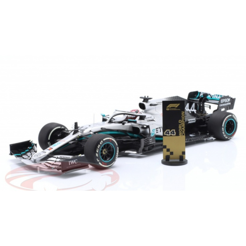1/18 Minichamps 2019 Formula 1 Lewis Hamilton Mercedes-AMG F1 W10 #44 USA GP Formula 1 World Champion Car Model