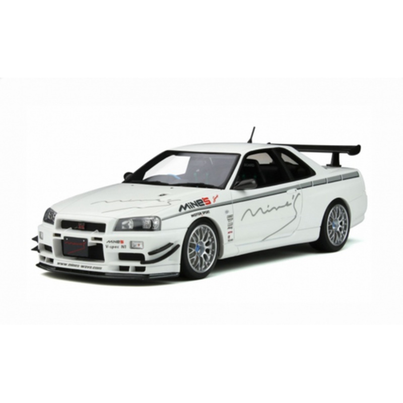 1/18 OTTO Nissan GTR GT-R R34 Mine'S MINES Enclosed Car Model Limited 2000