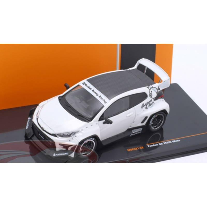 1/43 Ixo 2022 Toyota GR Yaris Pandem Cusco (White) Car Model