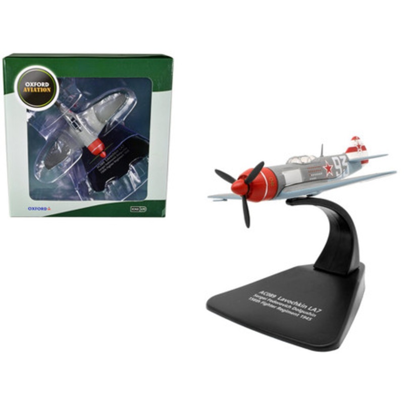 Lavochkin LA7 Fighter Plane Sergei Federovich Dolgushin 156th Fighter Regiment (1945) "Oxford Aviation" Series 1/72 Diecast Model Aircraft by Oxford Diecast