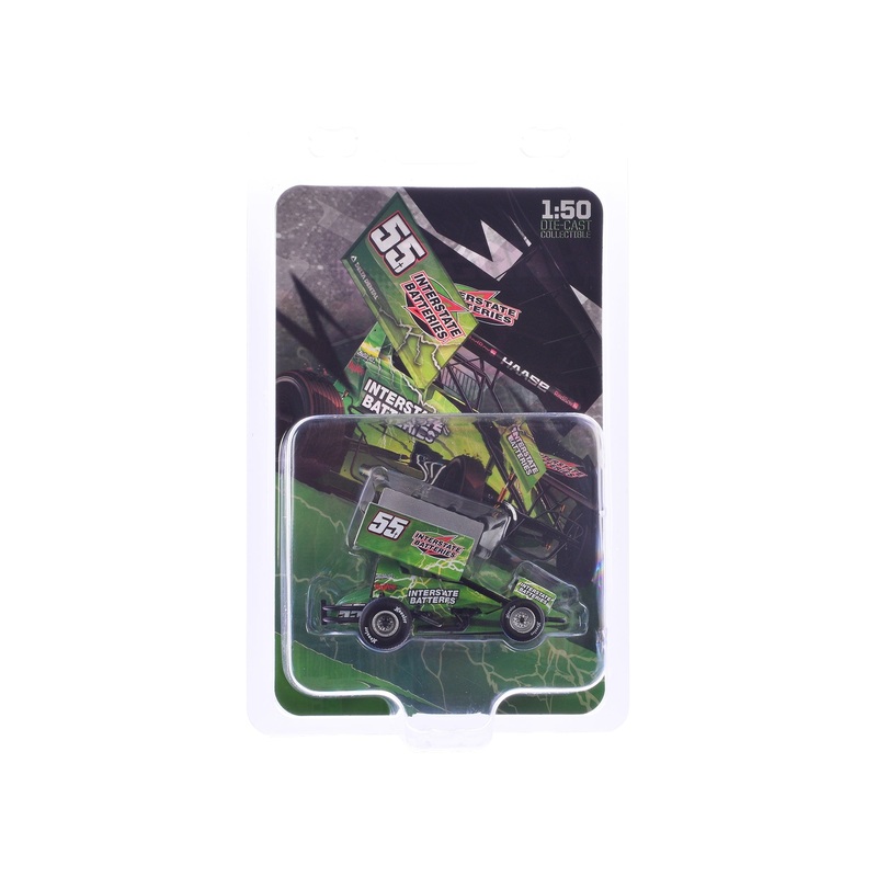 Winged Sprint Car #55 McKenna Haase "Interstate Batteries" McKenna Haase Racing (2024) 1/50 Diecast Model Car by ACME