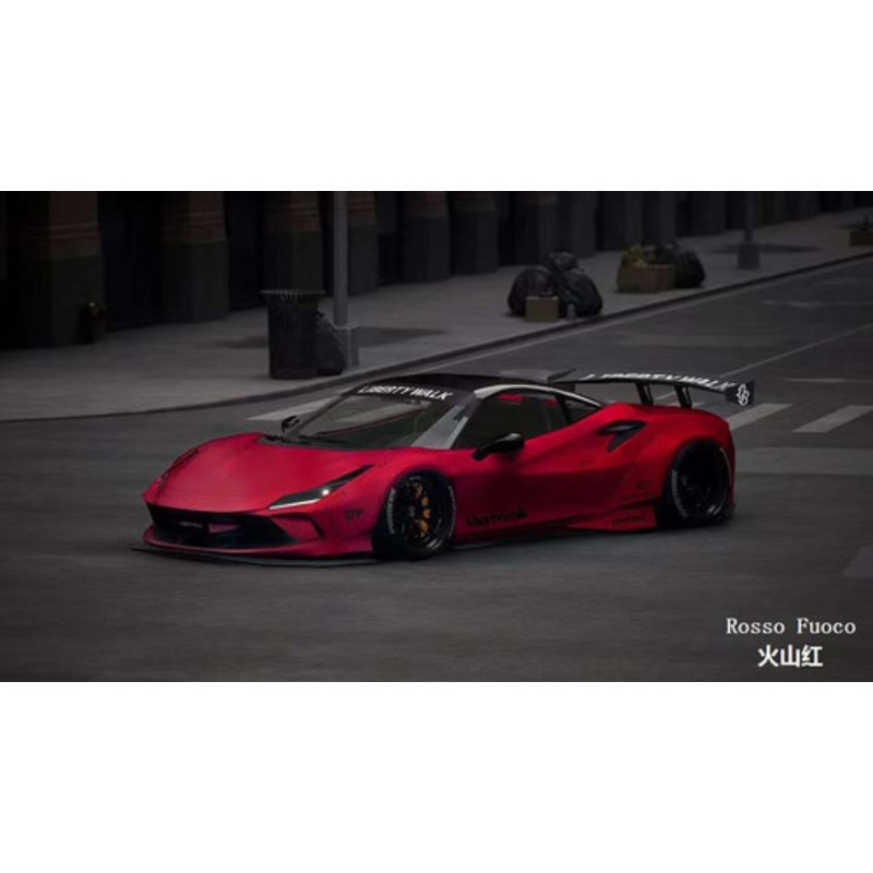 1/18 VIP Scale Model Ferrari F8 Liberty Walk (Rosso Fuoco Red) Car Model