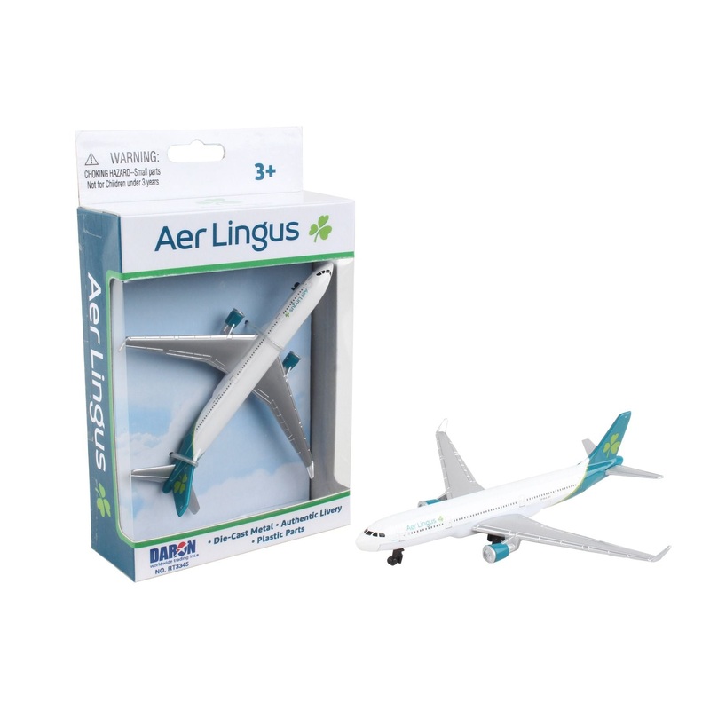 5.75 Inch Airbus A330 Aer Lingus 1/436 Scale Diecast Airplane Model by Daron (Single Plane)