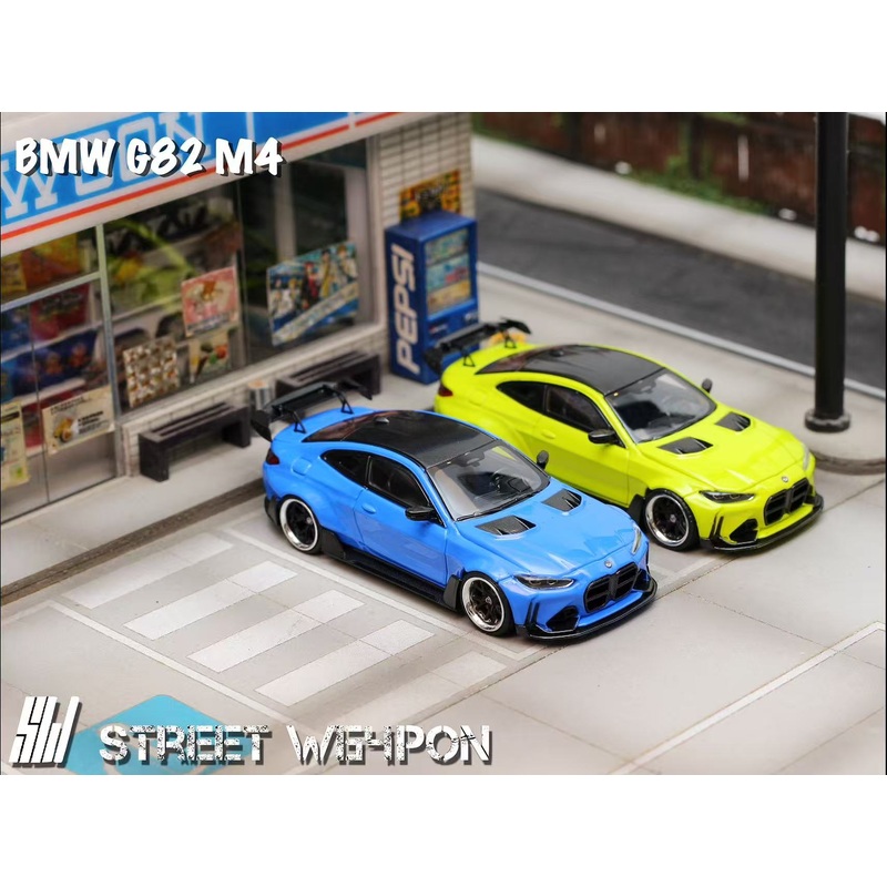 [Preorder] Street Weapon 1:64 BMW G82 M4 wide-body (2 Colours) Blue