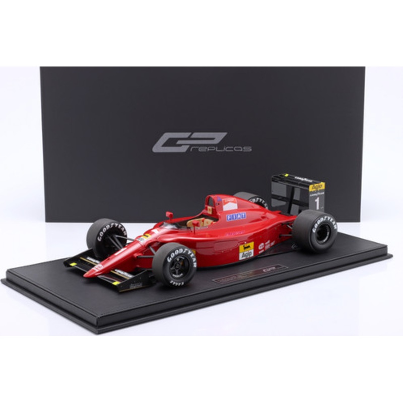 1/12 GP Replicas 1990 Formula 1 Alain Prost Ferrari 641 #1 Winner British GP Car Model