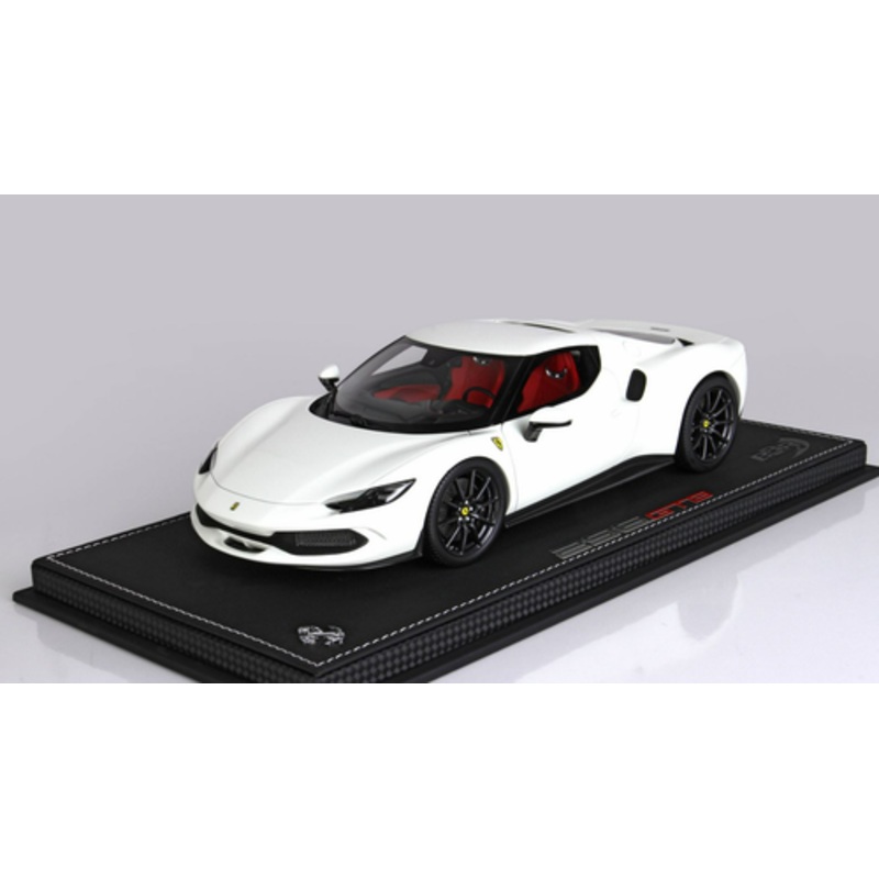 1/18 BBR Ferrari 296 GTB (Bianco White) Resin Car Model Limited 48 Pieces