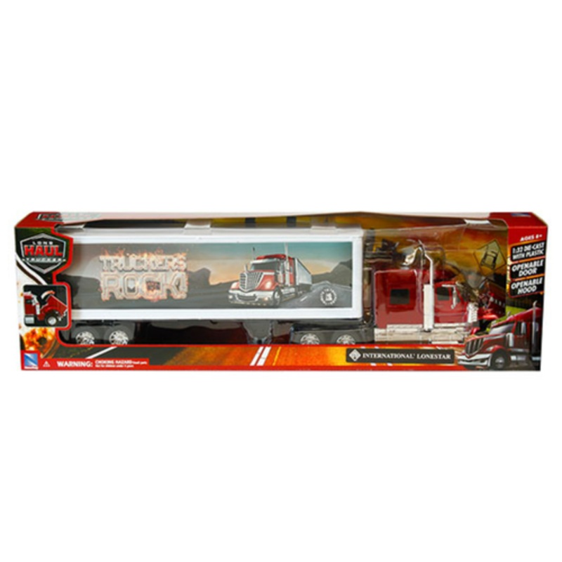 1/32 New Ray International Lonestar Truckers Route 66 Rock Design (Red) Diecast Car Model