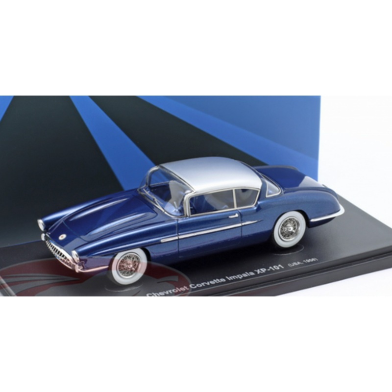 1/43 AutoCult 1956 Chevrolet Corvette Impala XP-101 (Blue) Car Model