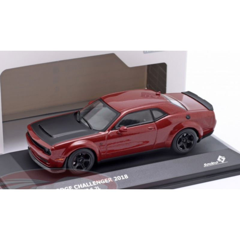 1/43 Solido 2018 Dodge Challenger SRT Demon V8 6.2L (Octane Red) Car Model
