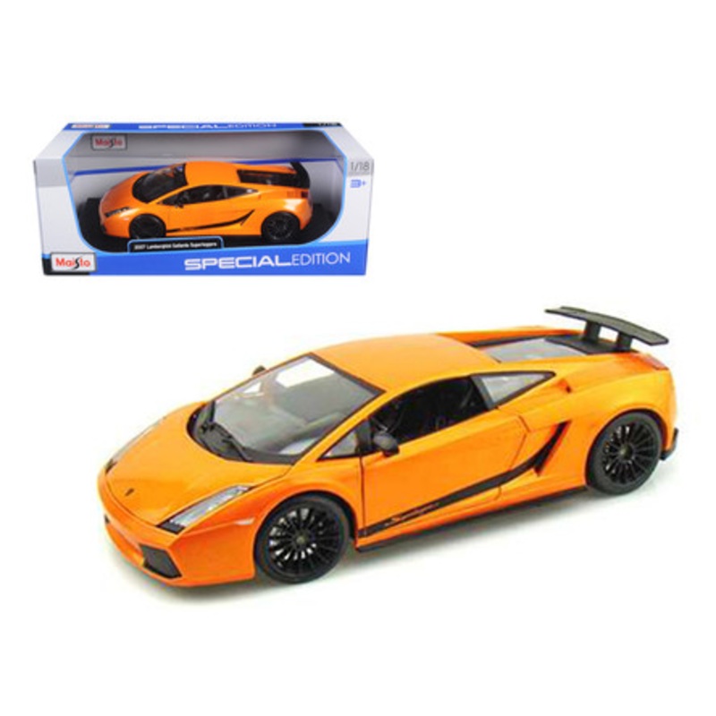 2007 Lamborghini Gallardo Superleggera Orange 1/18 Diecast Model Car by Maisto