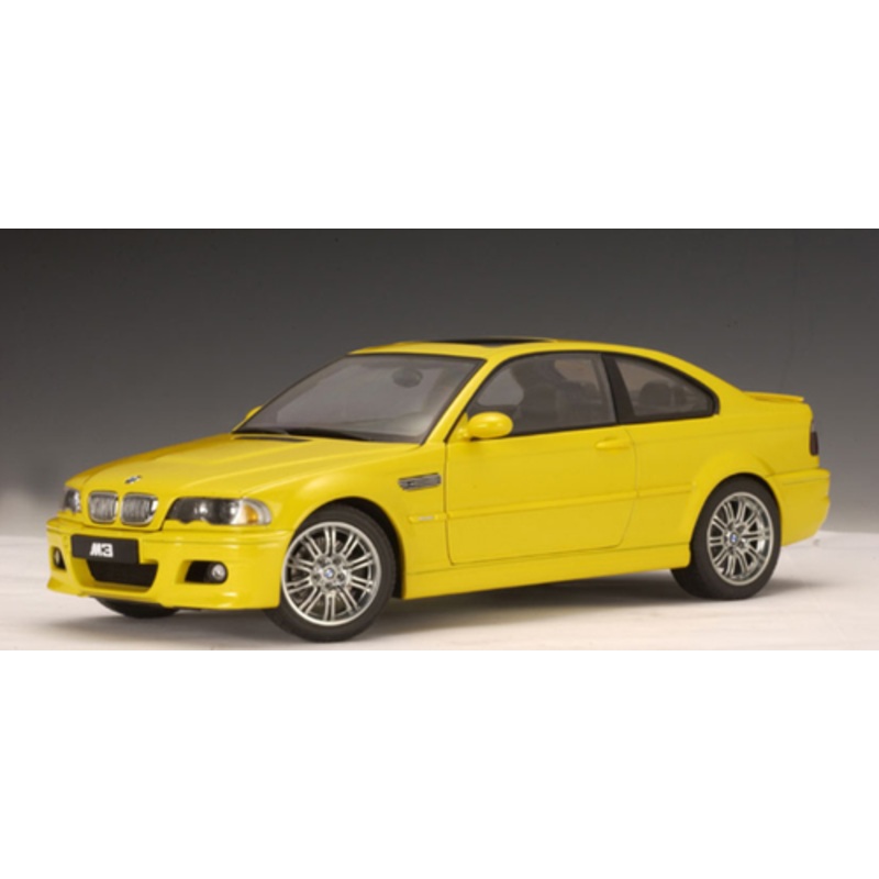 1/18 AUTOart BMW E46 M3 (Yellow) Diecast Car Model