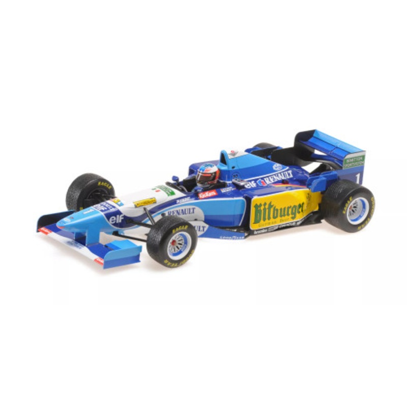1/18 Minichamps 1995 Formula 1 Michael Schumacher Benetton B195 #1 Winner Japan GP Formula 1 World Champion Car Model