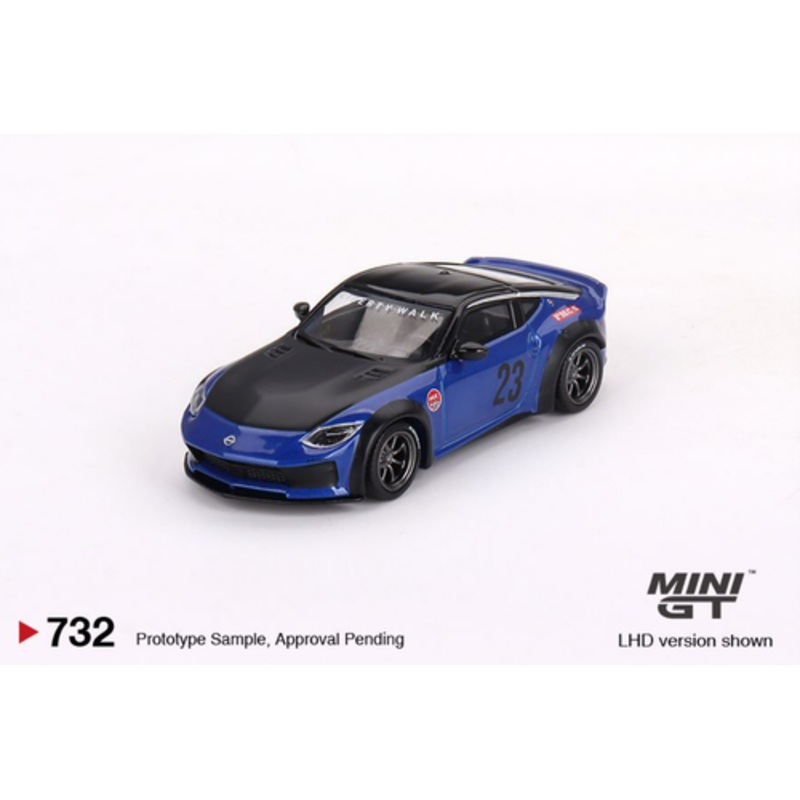 1/64 Mini GT Nissan Z LBNATION Works (Serian Blue) Diecast Car Model