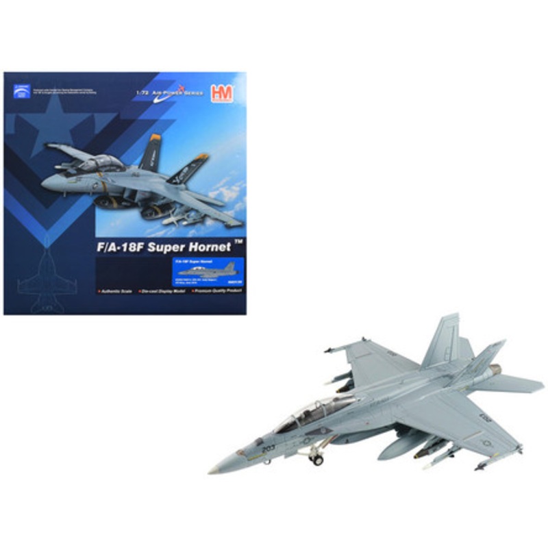 McDonnell Douglas F/A-18F Super Hornet Aircraft "VFA-103 Jolly Rogers USS Harry S. Truman" (2016) United States Navy "Air Power Series" 1/72 Diecast Model by Hobby Master