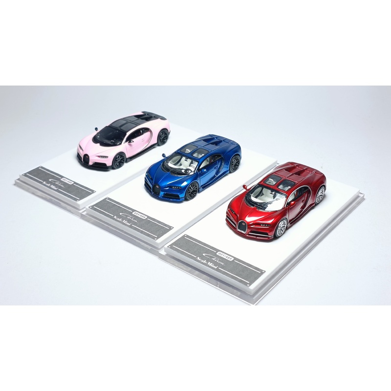 [Preorder] ScaleMini 1:64 Bugatti Chiron (3 Colors) Light Pink
