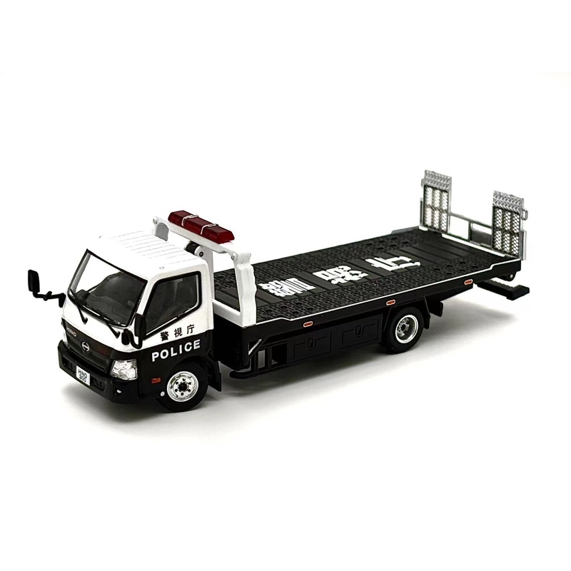 Unique Model 1:64 Hino 300 Dutro trailer Police