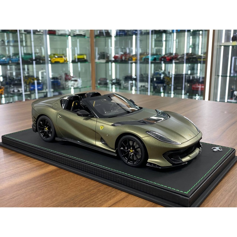 1/18 Resin   BBR Models Ferrari 812 CompetizioneA ( Aperta ) Verde Manzoni matt Limited-70 pcs