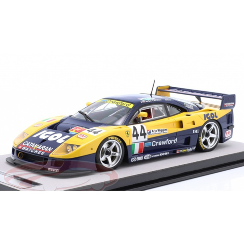 1/18 Tecnomodel 1996 Ferrari F40 GTE #44 24h LeMans Ennea SRL Igol Anders Olofsson, Carl Rosenblad, Luciano Della Noce Car Model