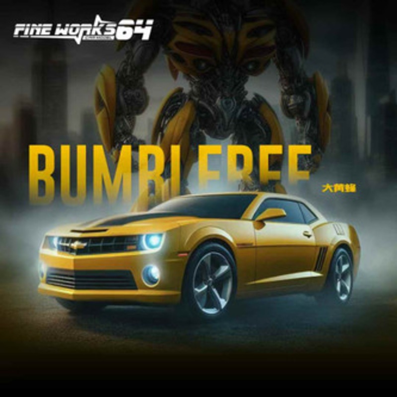 1/64 Fine Works64 Chevrolet Camaro 5th Generation (Yellow Bumblebee) Diecast Car Model