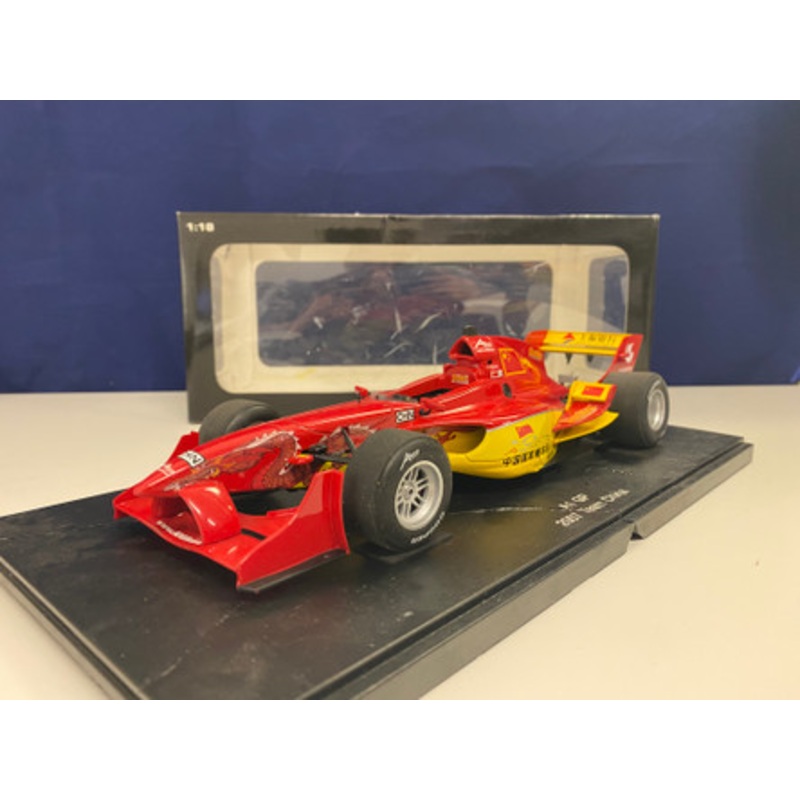 DAMAGED & REPARIED AS-IS 1/18 AUTOart A1 GP 2007 Team China Diecast Car Model