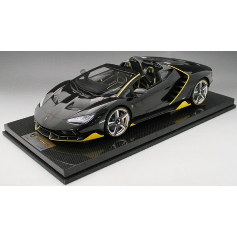 1/12 Looksmart Lamborghini Centenario Roadster (Black with Carbon Fiber Base) Resin Car Model