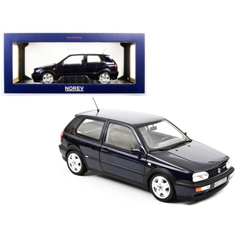 1/18 Norev 1996 Volkswagen Golf VR6 (Dark Blue Metallic) Diecast Car Model