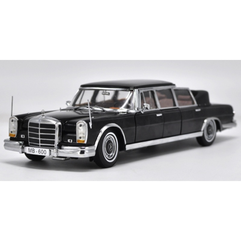 1/18 Sunstar 1966 Mercedes-Benz Mercedes MB S-Class S600 Pullman Convertible (Black) Diecast Car Model