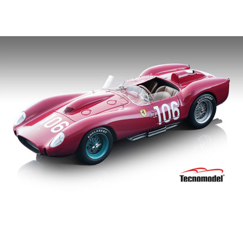 1/18 Tecnomodel 1958 Ferrari 250TR58 #106 Winner Targa Florio Luigi Musso, Olivier Gendebien Car Model