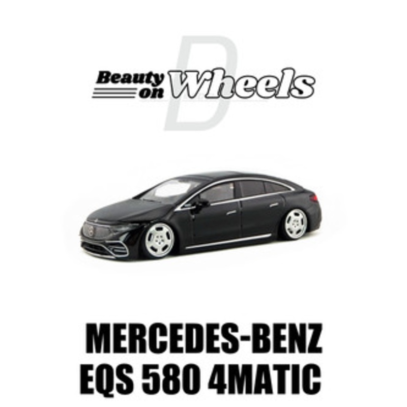 1/64 D Model Mercedes-Benz EQS 580 4MATIC (Black) Car Model