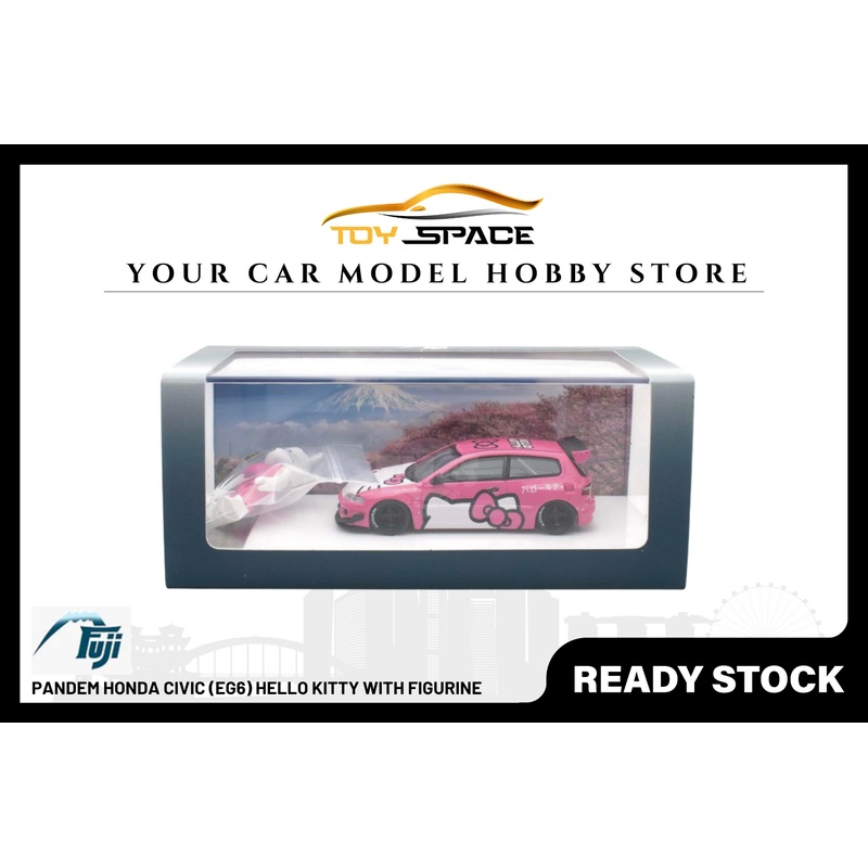 [FUJI] 1:64 Pandem Honda Civic (EG6) Hello Kitty With Figurine