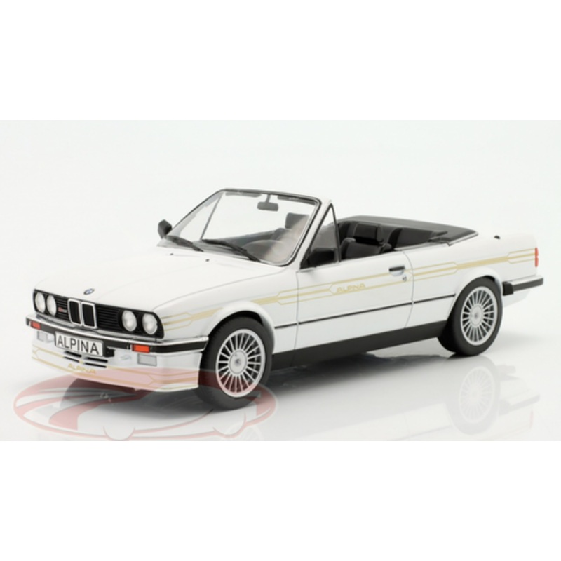 1/18 Model Car Group 1986 BMW Alpina C2 2.7 E30 Convertible (White) Car Model