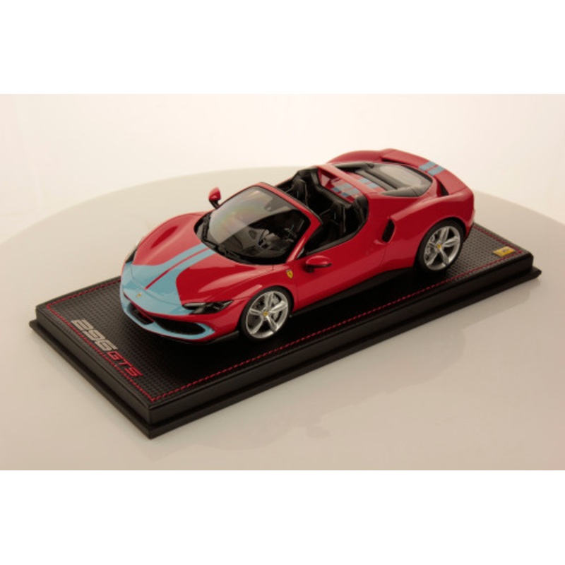 1/18 MR Collection Ferrari 296 GTS Rosso Corsa Red Assetto Fiorano Car Model Limited 149 Pieces
