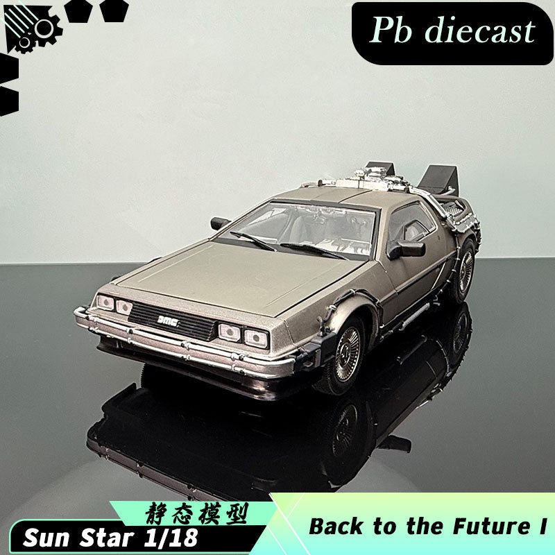 Back to the Future Part I Time Machine SunStar  Diecast Model  2711# (1:18 Scale)