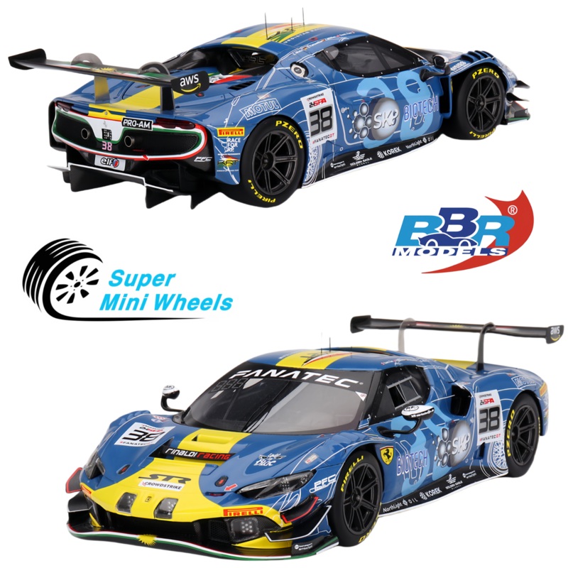 BBR Models 1:18 Ferrari 296 GT3 ST Racing 2023 - no.38 24 Hrs. of SPA