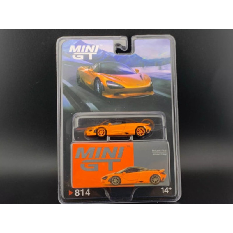CHASE CAR 1/64 Mini GT McLaren 750S (McLaren Orange with Orange Wheels) Diecast Car Model