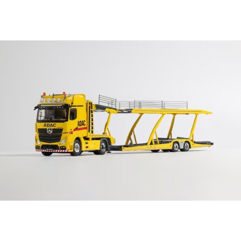 [Preorder] Shadow Pro 1:64 Actros Transporter Truck Yellow ADAC Livery KS-079-549